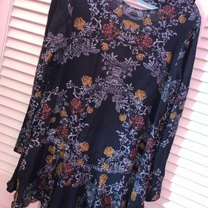 Free People Smooth Talker Tunic Floral Dress